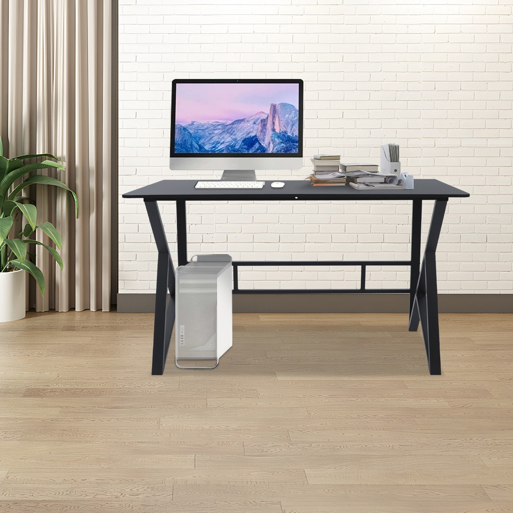 Home Office Writing Desk, Ergonomic Student Writing Desk Gaming Computer Desk
