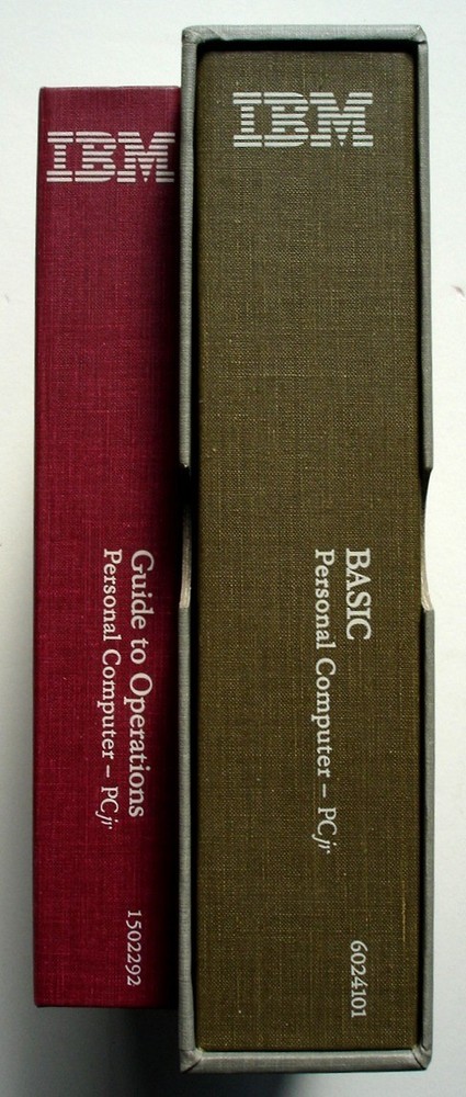 IBM PCJr Manuals LOT: Guide to Operations, BASIC, Hands-On BASIC