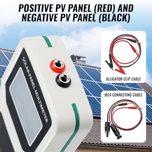 1800W Solar Panel Tester, MPPT Multimeter, LCD Watt Meter, Portable PV Panel