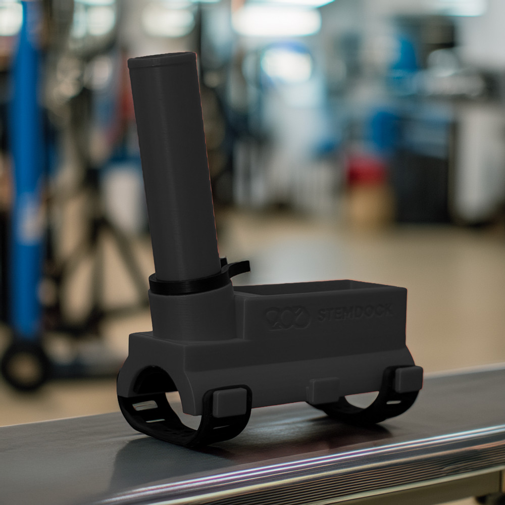 Stem-Dock Lite Bicycle Handlebar Control Centre Service Mount. Workshop tool.