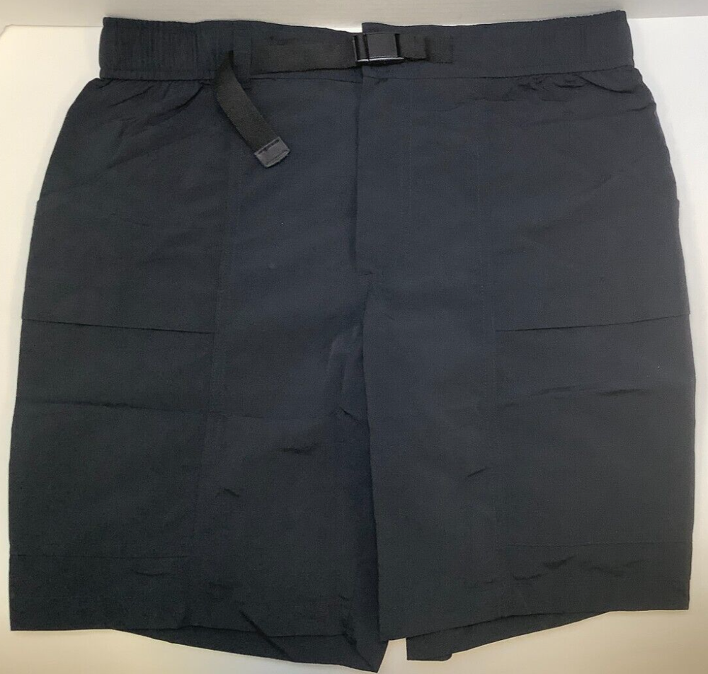 Eddie Bauer Men's Ripstop Tech Pull On Short, Large, Black, Free Shipping!!!