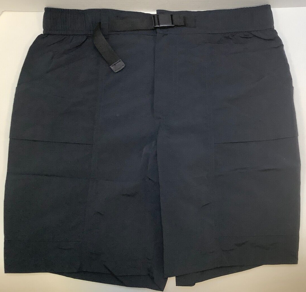Eddie Bauer Men's Ripstop Tech Pull On Short, Medium, Black, Free Shipping!!!
