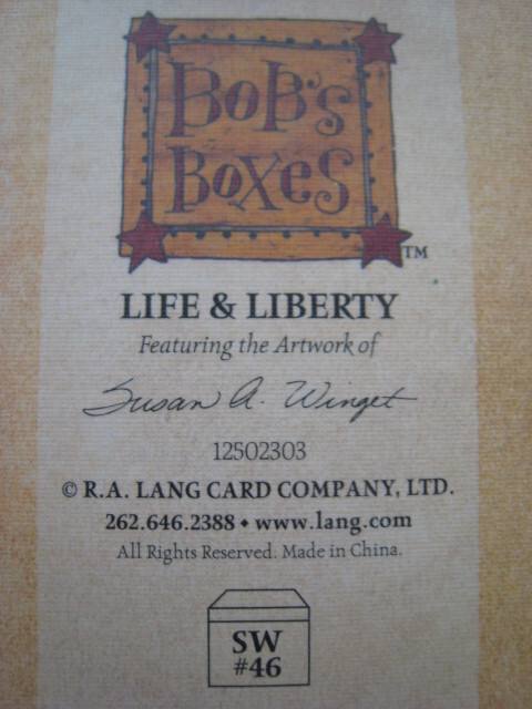 BOB’S BOXES “LIFE & LIBERTY” – 3 SIZES