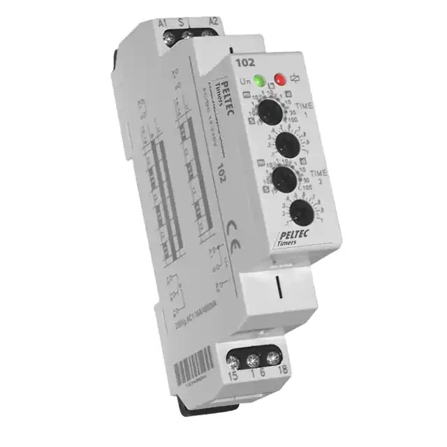 Peltec 102 Relay Time Delay 240HR 16A 250V Programmable Multi-Function DIN Rail