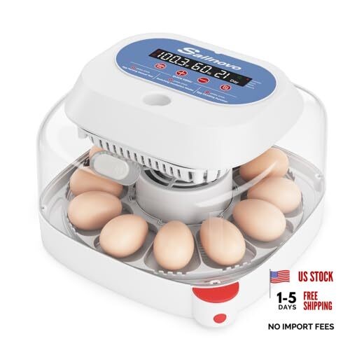 12 Egg Incubators for Hatching Eggs, Egg Incubator with Automatic Egg