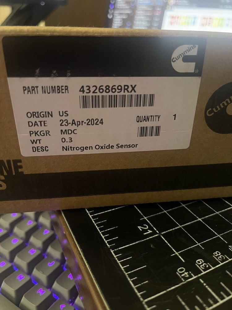 Cummins Nitrogen Oxide Sensor 4326869RX NB1500    4326869