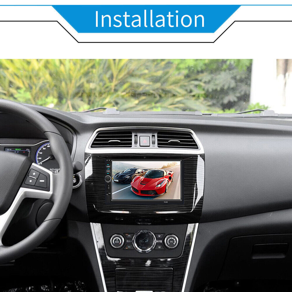 7" Double 2Din Car Stereo Radio Apple/Android Car Bluetooth Player Touch Screen
