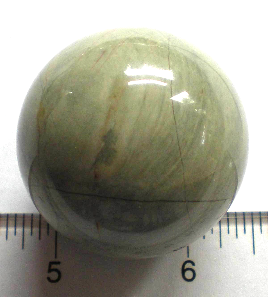 Silver Leaf Jasper 35mm Sphere sc781b