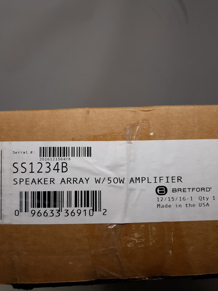 Bretford SS1234B Speaker Array 50W Amplifier
