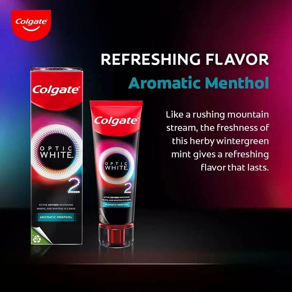 COLGATE Optic White O2 Active Oxygen Whitening Toothpaste 85g