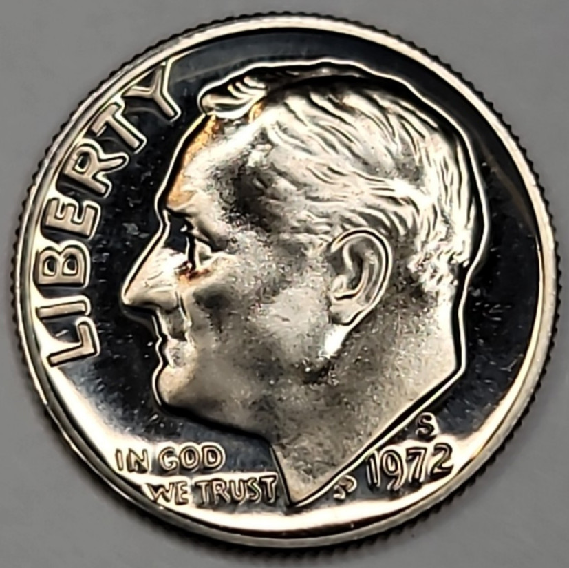 1972 S Gem Proof Roosevelt Dime