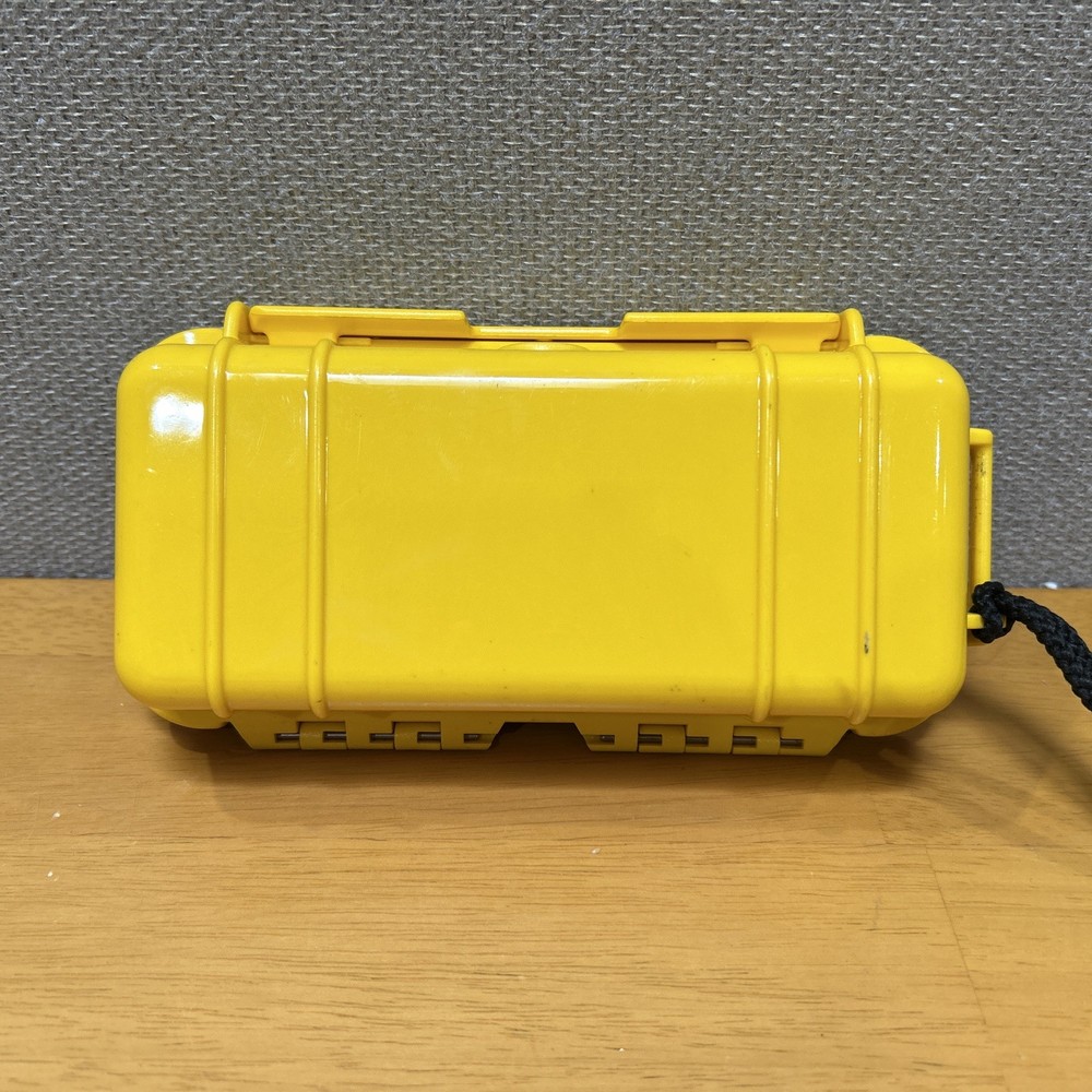 Pelican 1030 Micro Case Series Yellow Waterproof Used