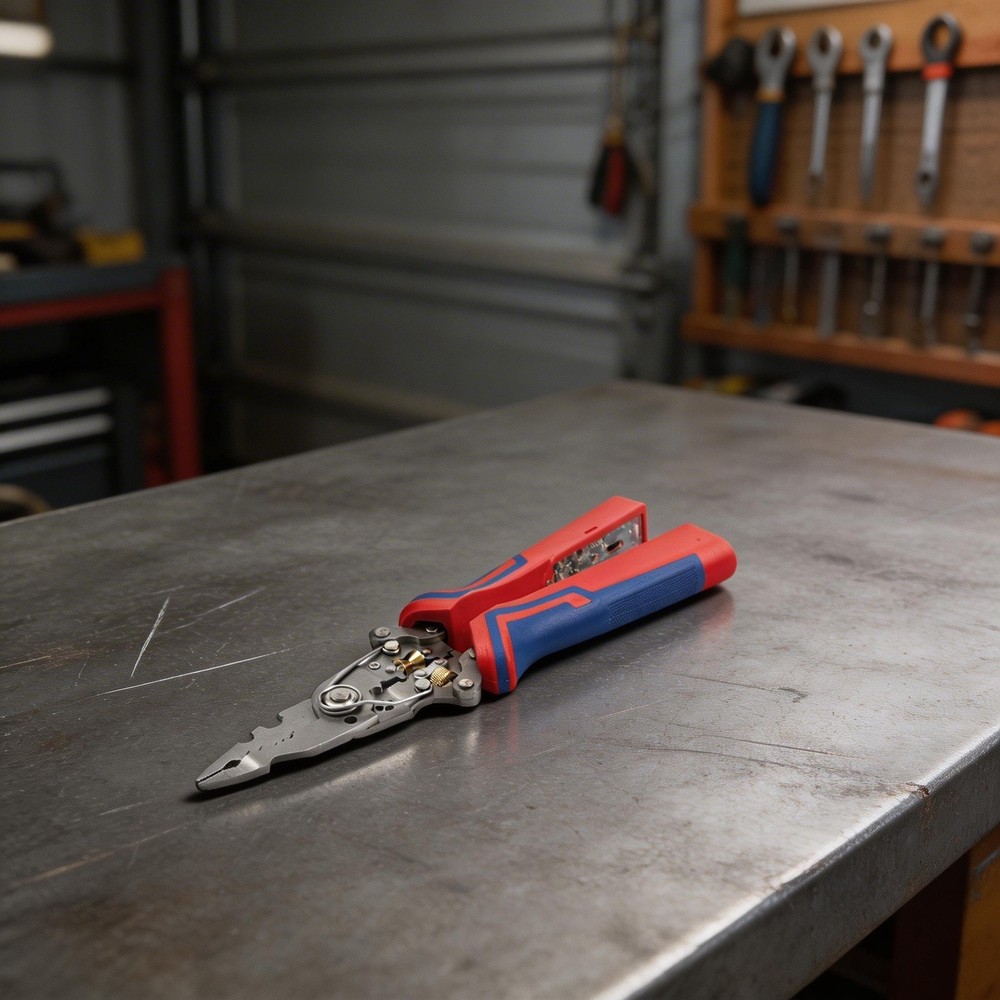 Foldable 10 in 1 Wire Stripper and Tester High Carbon Steel for Electrical Work