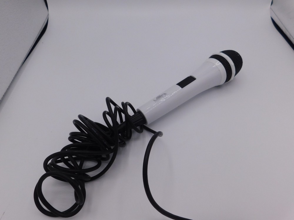 8" Wired Karaoke Microphone White