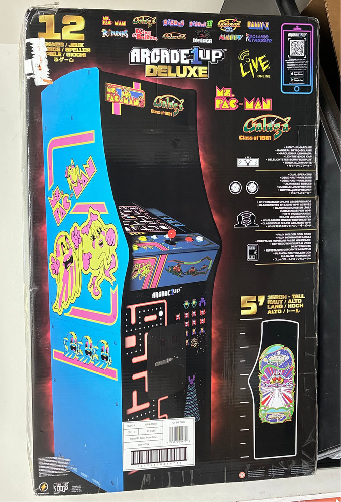 Arcade1up Deluxe Arcade Cabinet System Blue New