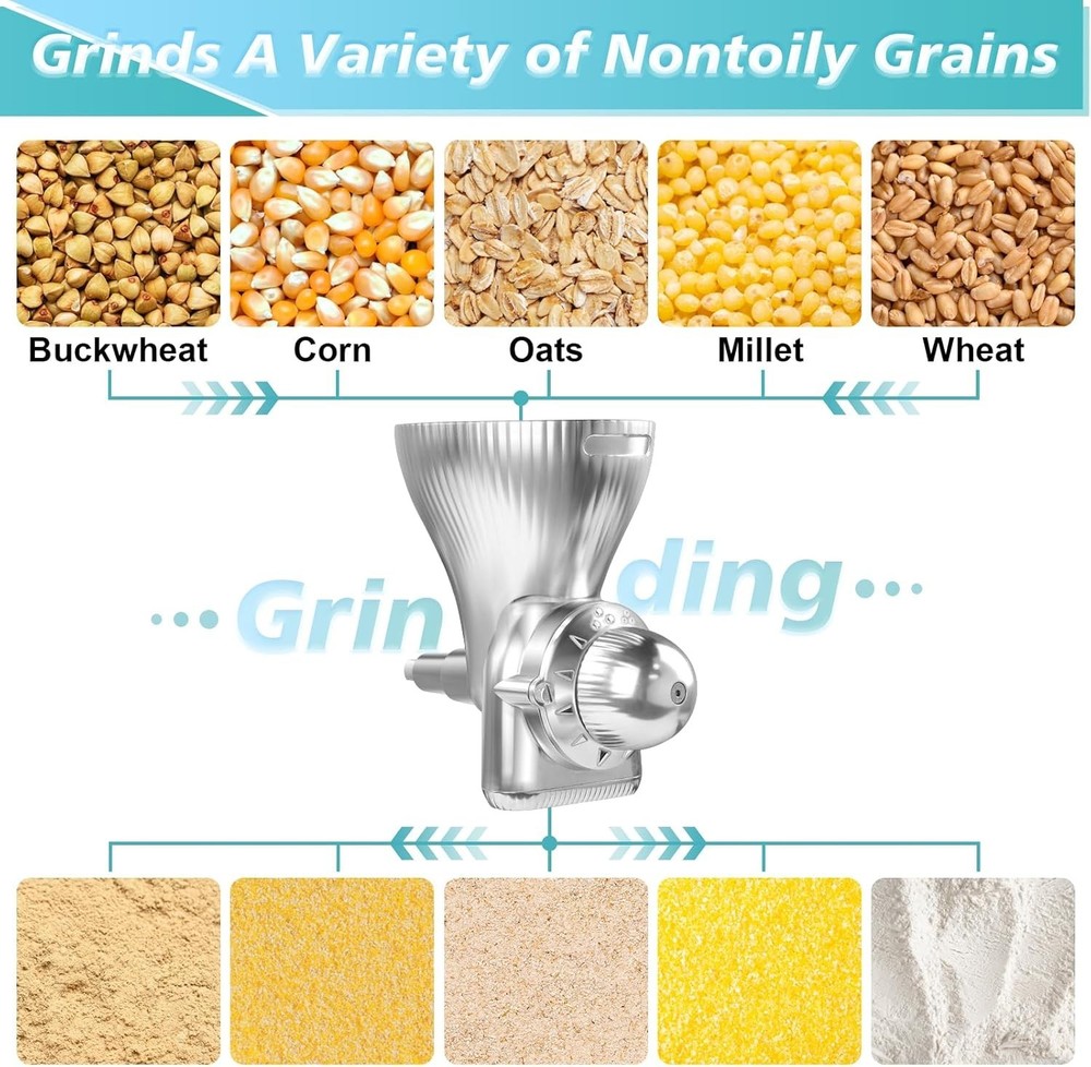 Grain Mill Attachment for Kitchenaid Stand Mixer, Kitchen Aid Accessories and At