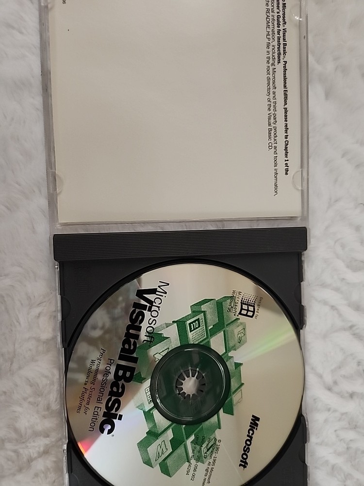 Microsoft Visual Basic Standard Edition With CD Key Code Access In Plastic Case