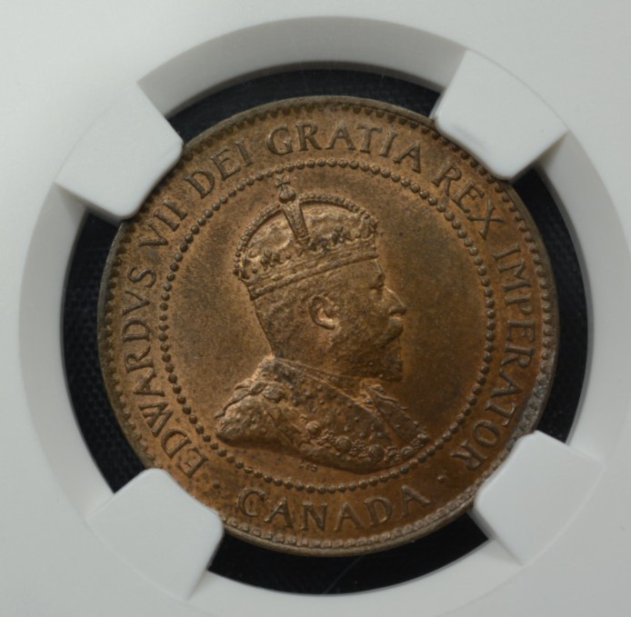 Canada 1902 1 Cent NGC MS63 BN