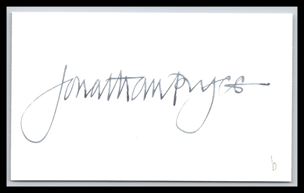 Jonathan Pryce - Actor - 3x5 Card - Signed / Autograph (b)