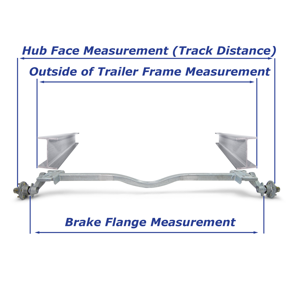 Galvanized Boat Trailer Torsion Axle 3,500lb 5 Lug fits 80-inch Wide Trailers