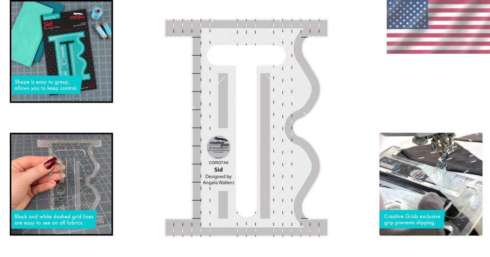 Expert-Approved Sid Acrylic Quilting Template - Free-Motion & Unique Patterns