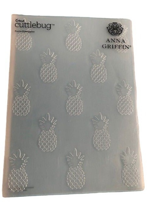 Anna Griffin Pretty Pineapple Embossing Folder 5x7" Cuttlebug Crafting Magic
