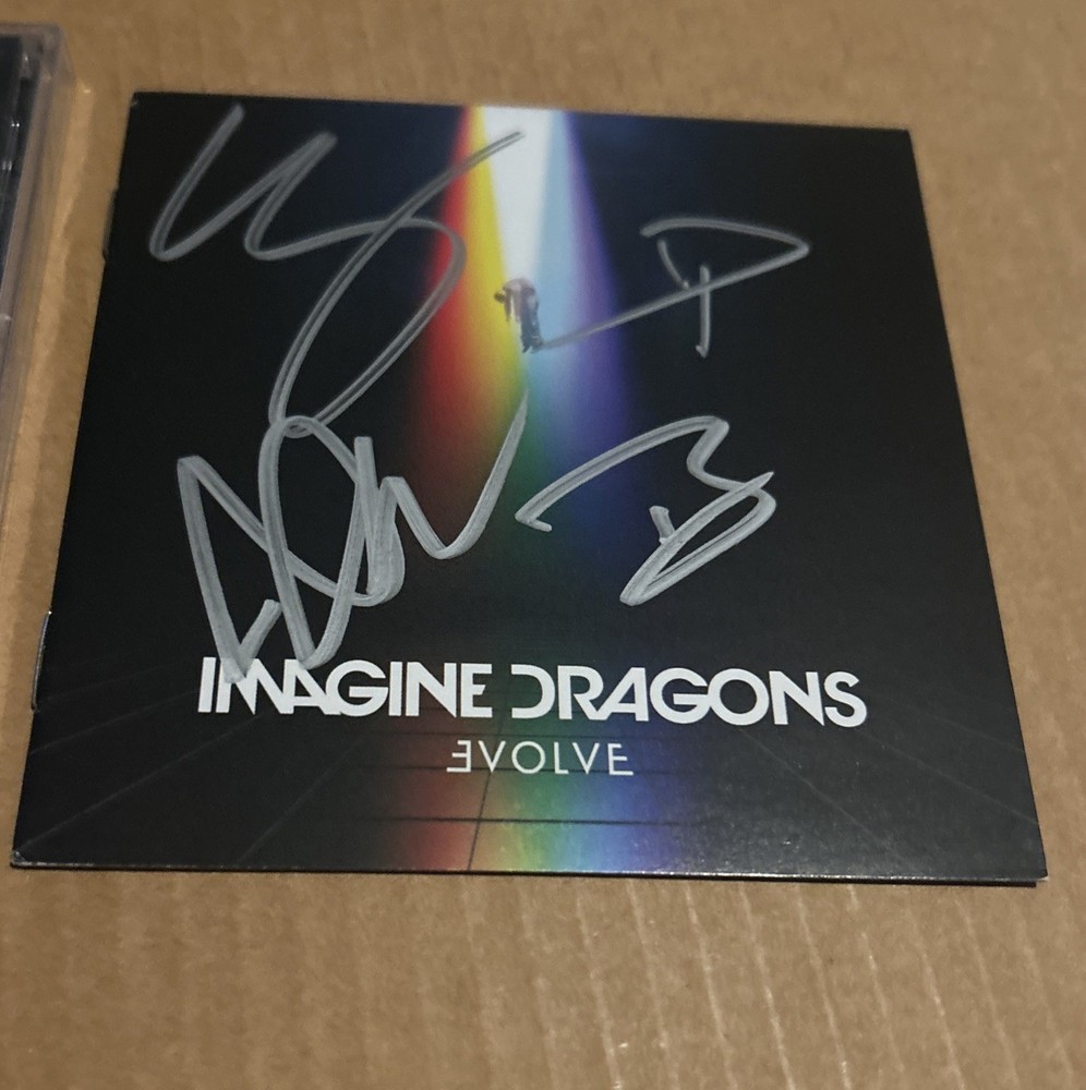 Imagine Dragons Evolve cd with hand Signed / Autographed CD