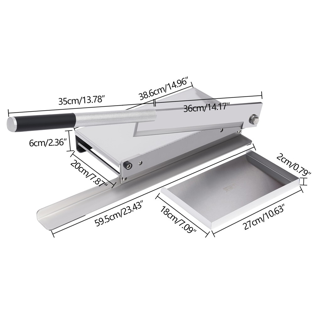 Heavy-Duty Stainless Steel Bone Cutting Machine with Extended Handle