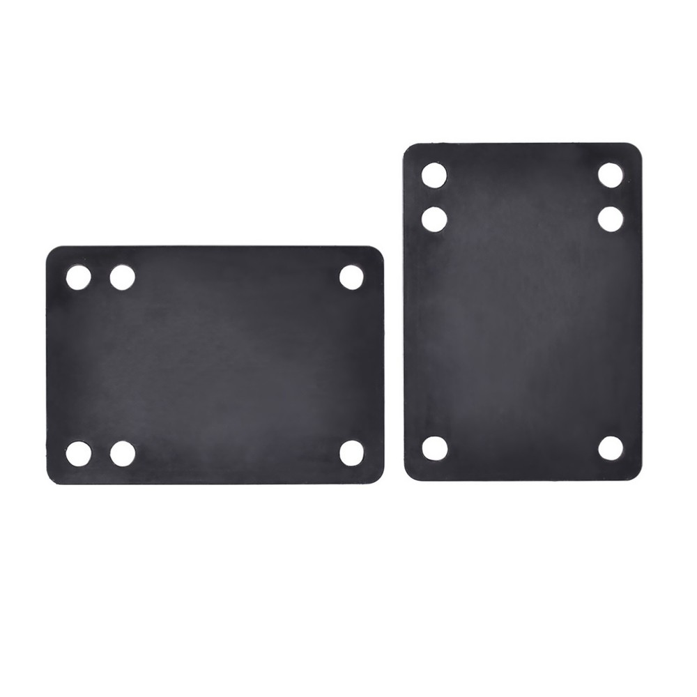Black 3mm Soft Skateboard Riser Shock Pads Longboard Shock Pads 2pcs/Set
