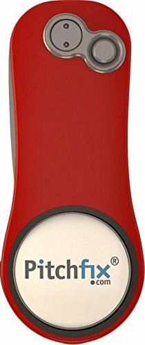 PITCHFIX HYBRID 2.0 RED/WHITE Golf DIVOT TOOL