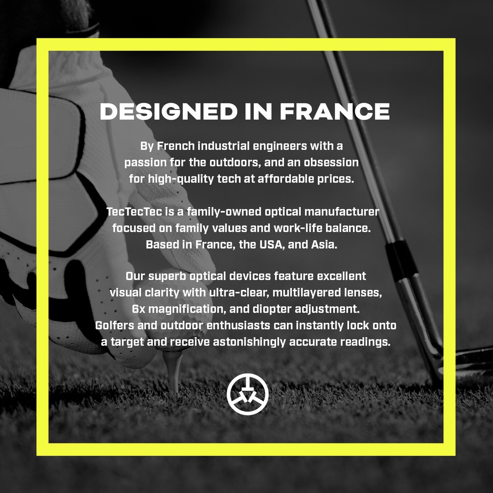 TecTecTec VPRO500 Golf Rangefinder with High-Precision Laser