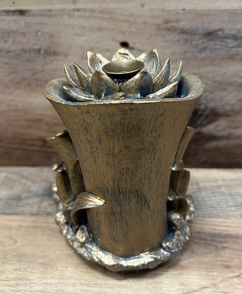 Buddha Resin Incense Burner 5.5" x 5"