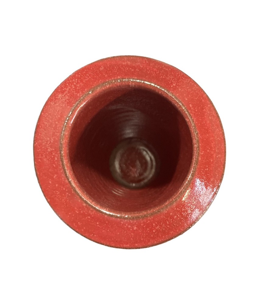 Schulte-Uebbing BudVase German Pottery Rustic Red