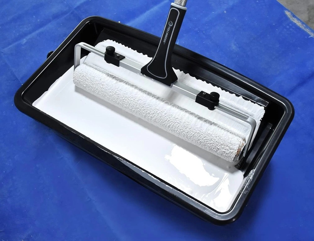 Professional 18" Wide Paint Roller Set - 5pc, Microfiber, Large Tray, Adjusta...