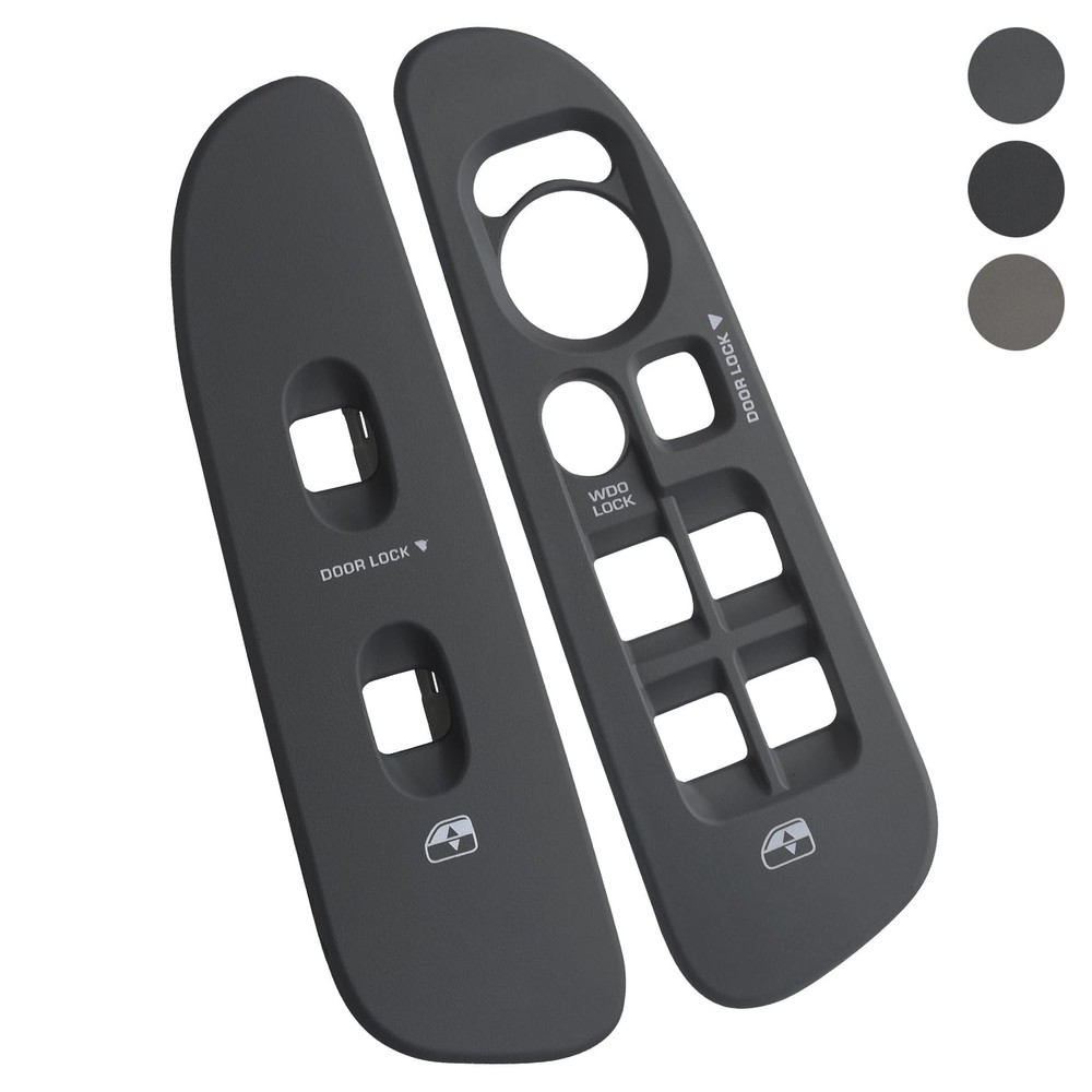 TQPONLY Door Window Switch Bezel,Front Driver and Left Right, Grey