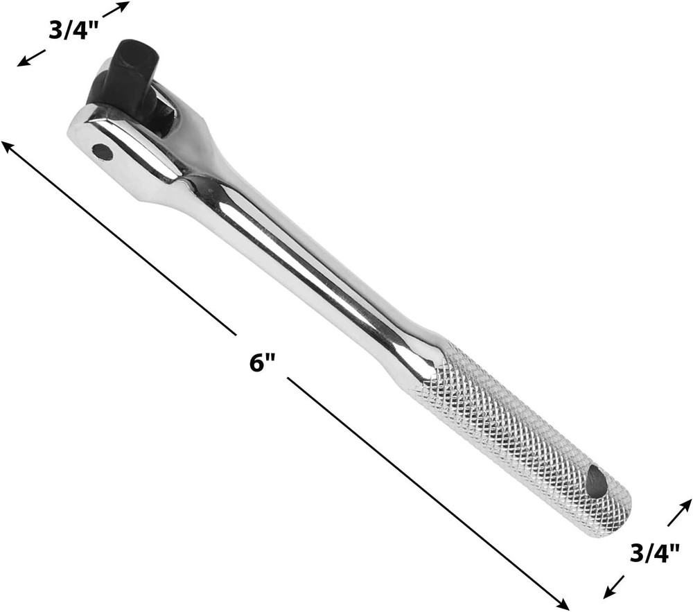 6-Inch Chrome Vanadium Flex Handle - Effortless Torque Application