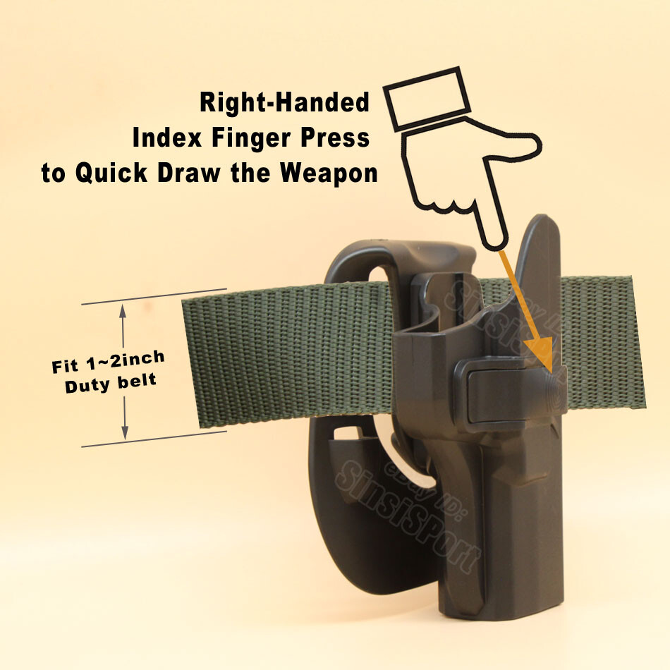 OWB Paddle Holster Fits Ruger Security 380 Ruger Security 9 Standard Compact Pro