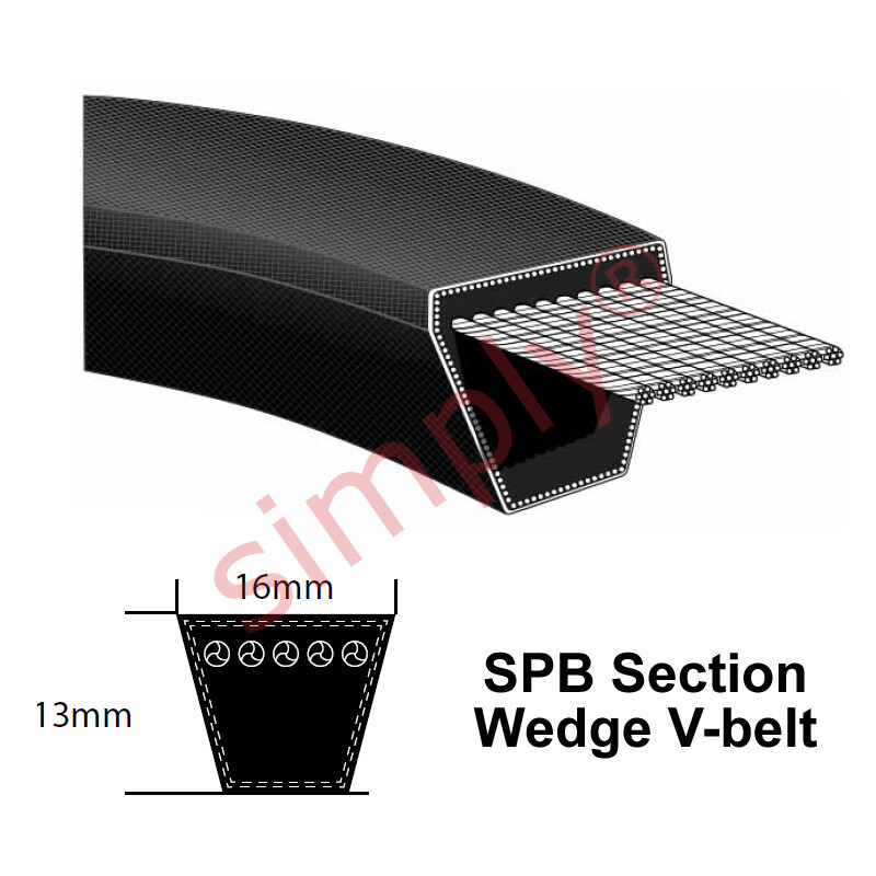 SPB3550 Major Brand SPB-Section V-Belt