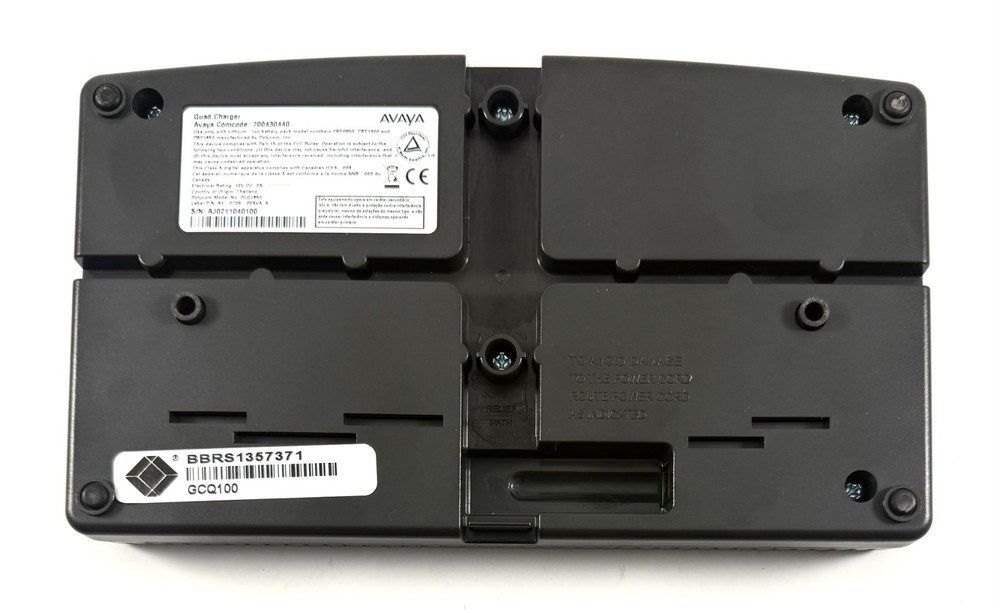 Avaya Comcode GCQ100 Quad Charger LTB100 BPL300 6020 Spectralink Polycom