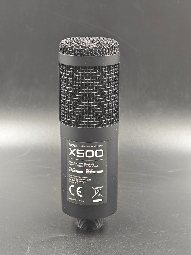 NOS X500 USB Microphone Boom Black Used Working