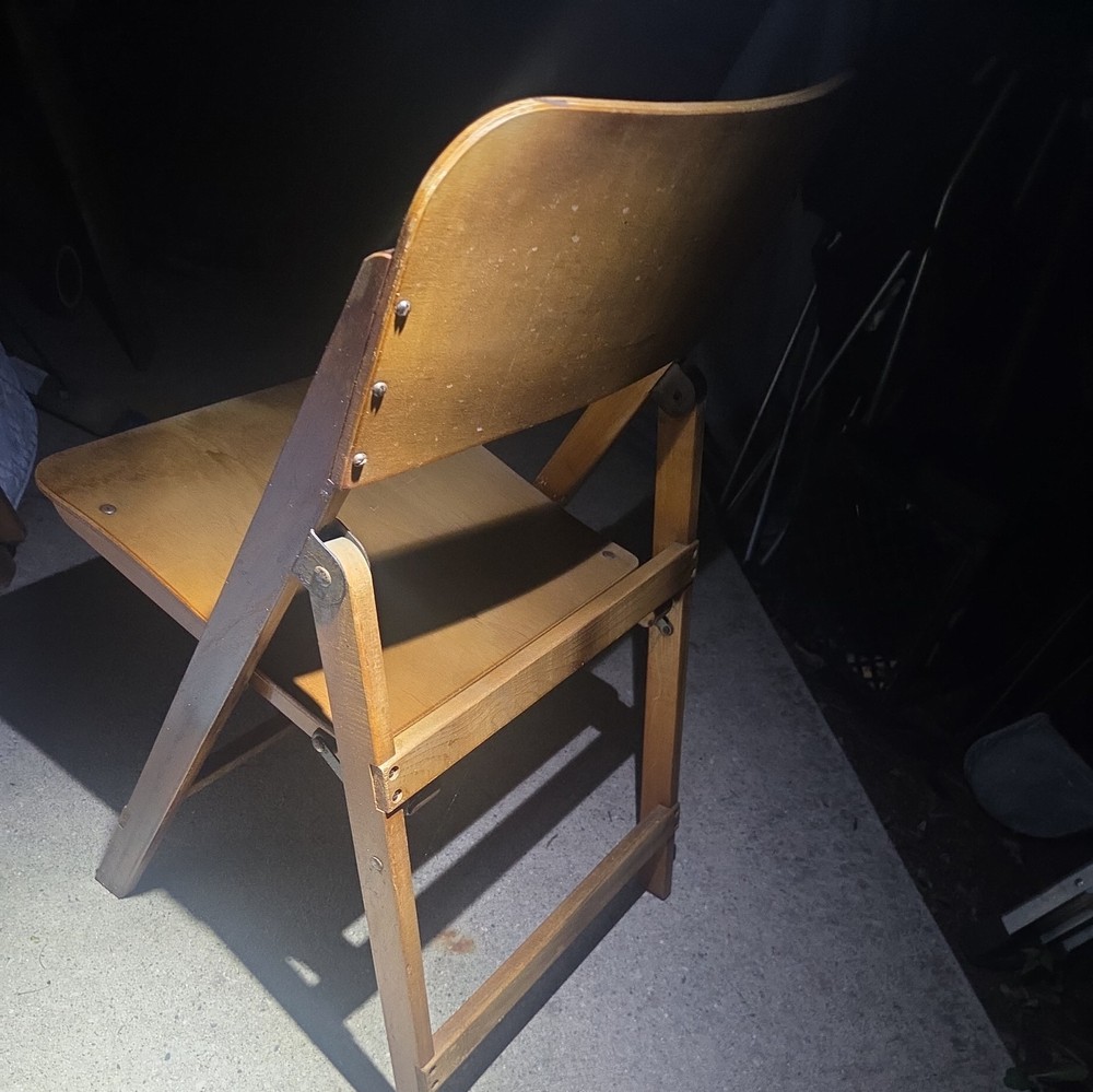 Vintage Mid Century Folding Side Chair