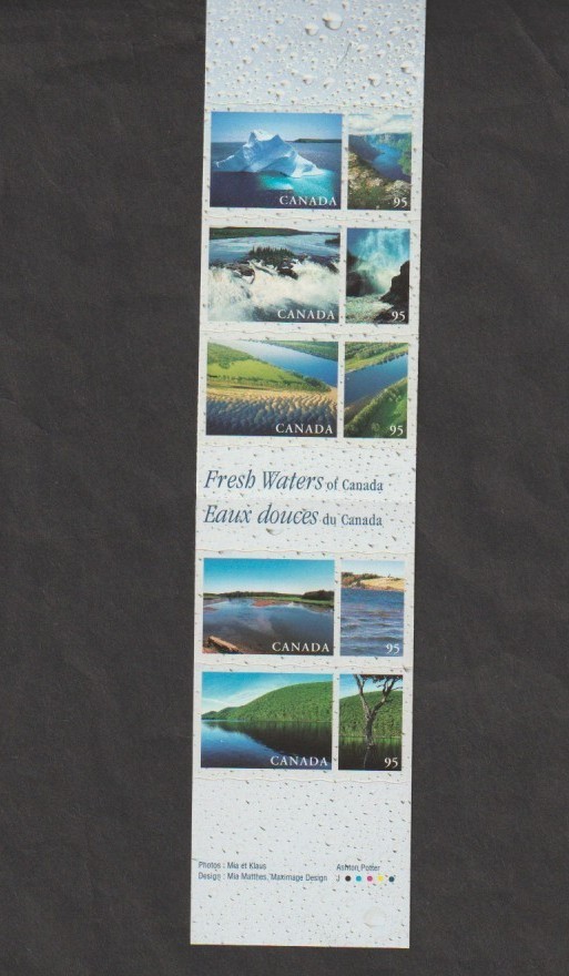 Canada carnet  BK229 (1855) Eaux douces du Canada