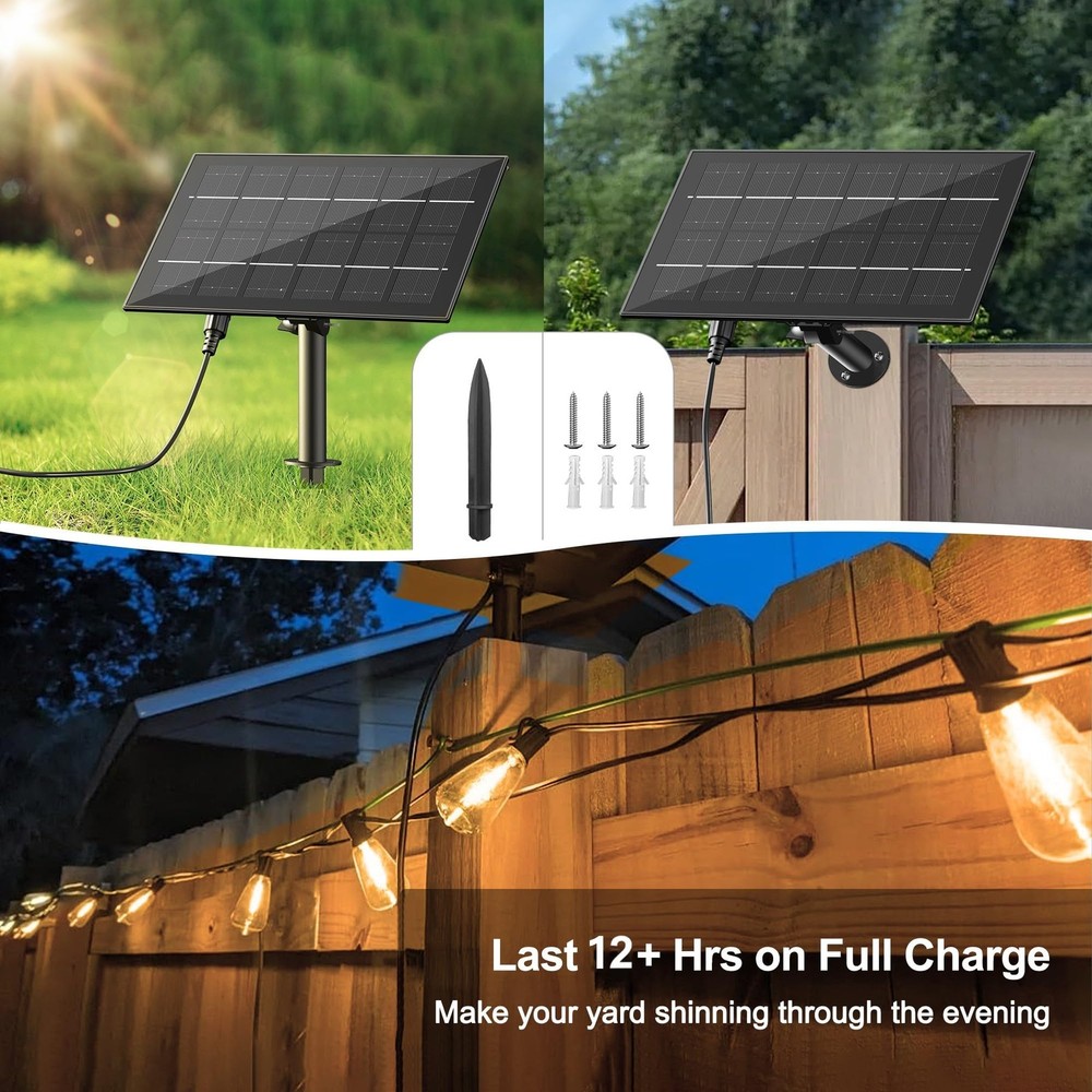Solar String Lights for Outside 120FT with Remote 8 Lights Mode, Weatherproof...