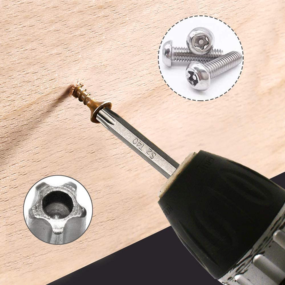 5 Point Security Star Torx Screwdriver Bits Set 14Pcs Security Star Torx Screwdr