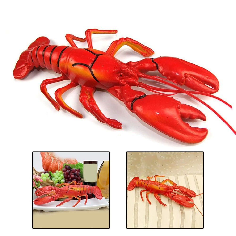 Creative Lifelike Red Lobster Decor for Kitchen Realistic Lobster Model