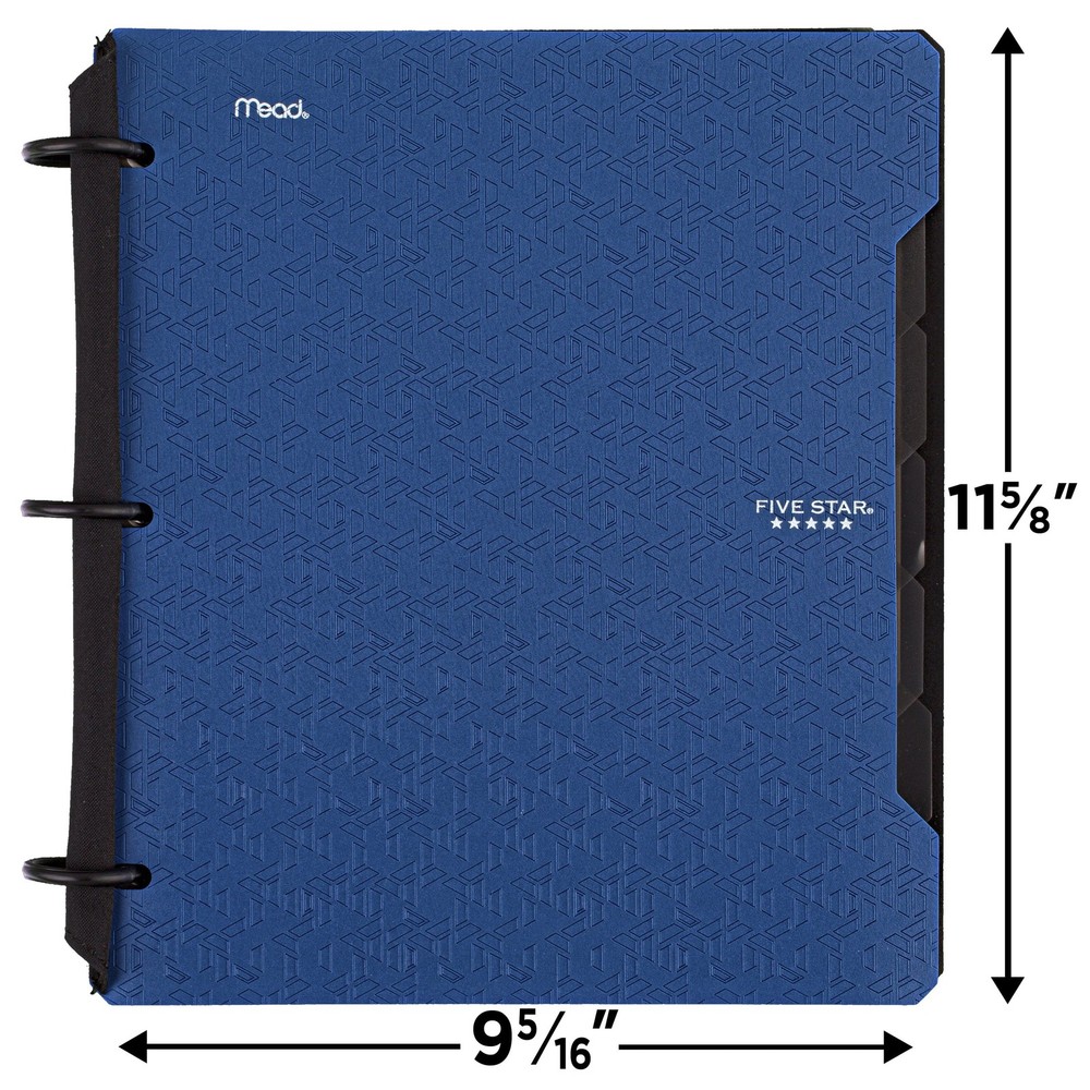 Flex Refillable College Ruled Notebook Plus Study App 1" Pacific Blue Plastic 3
