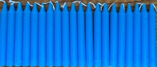 20 Sky Blue Chime (Mini Taper) Ritual Spell Candles!