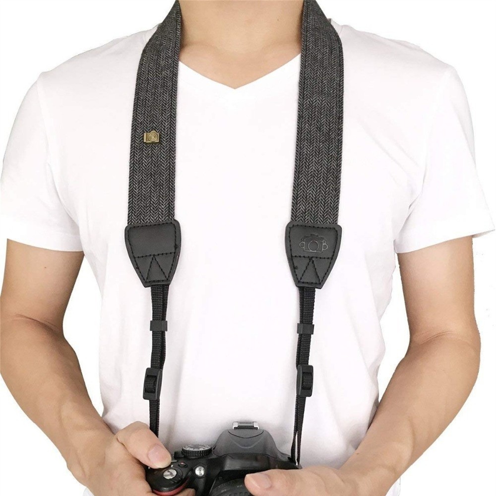 Portable Grey Strap Shoulder Neck Vintage Strap Belt Camera Strap For Sony