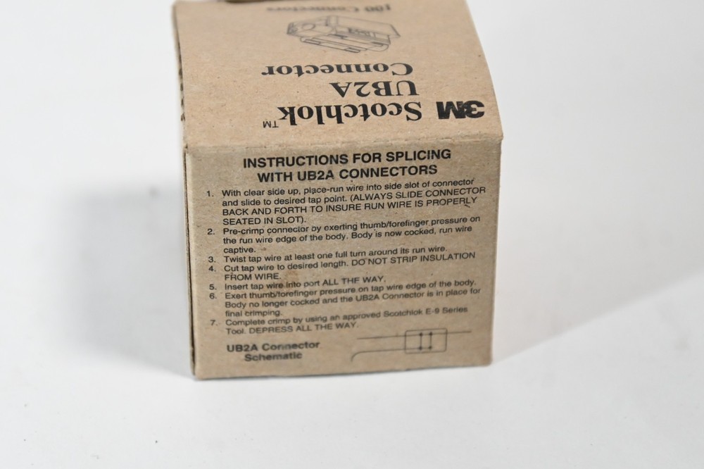 3M Scotchlok UB2A Connector - 100 Count box