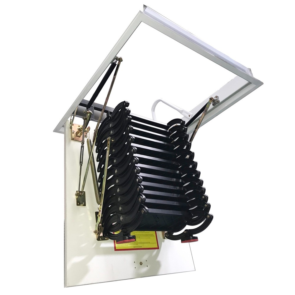 1 PC 70*90cm Attic Loft Ceiling Retractable Folding Ladder Max 3M/9.8 ft